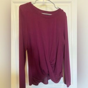 Stitch Fix Fortune and Ivy knotted front lite weight sweater